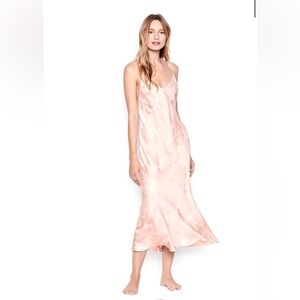 14. Victoria's Secret Lingerie Floral Satin Asymmetrical Cross Back Slip Dress